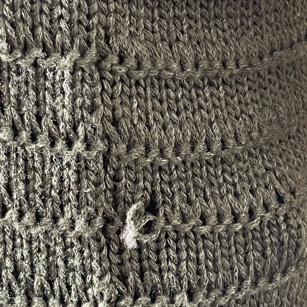 Sz S women Calvin Klein Jeans Olive Green knit Sweater - Picture 6 of 13